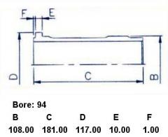 Гильза блока цилиндров SST ST-241-2540, 6144-21-2211, CR-241-2540, KMCL09401F на Komatsu 4D94 Фото 5